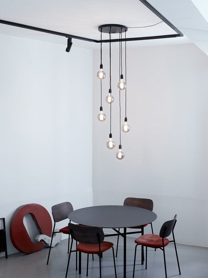 K9 takpendel 7 lys - Svart-Takpendler-Nielsen Light-Svart-NL-467176-Lightup.no