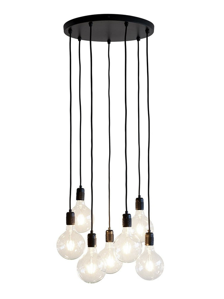 K9 takpendel 7 lys - Svart-Takpendler-Nielsen Light-Svart-NL-467176-Lightup.no