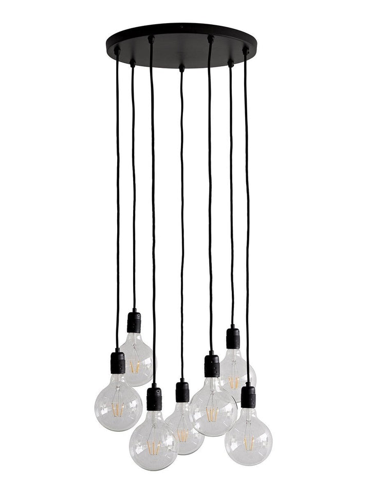 K9 takpendel 7 lys - Svart-Takpendler-Nielsen Light-Svart-NL-467176-Lightup.no