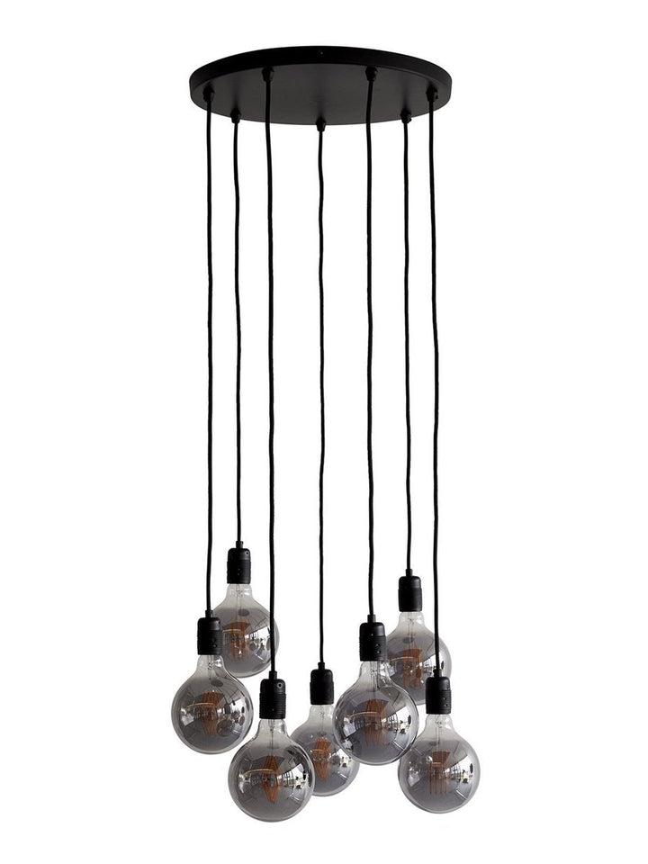 K9 takpendel 7 lys - Svart-Takpendler-Nielsen Light-Svart-NL-467176-Lightup.no