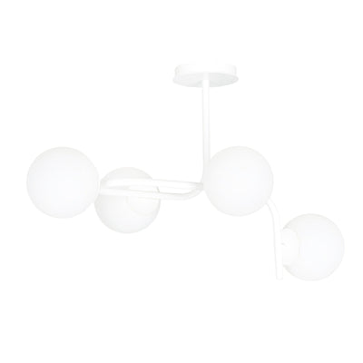 Kalf 4 taklampe - Hvit/Opal-Taklamper-Emibig-1031/4A-Lightup.no