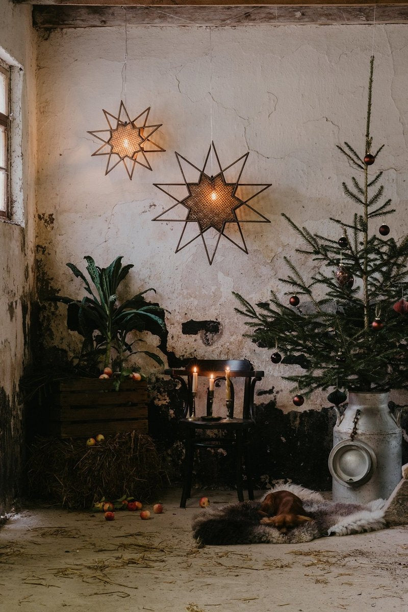 Karin adventsstjerne 45 cm - Brun-Julebelysning adventstjerne-Globen Lighting-154606-Lightup.no