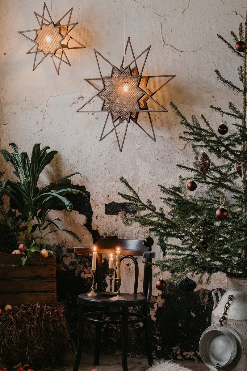 Karin adventsstjerne 45 cm - Brun-Julebelysning adventstjerne-Globen Lighting-154606-Lightup.no