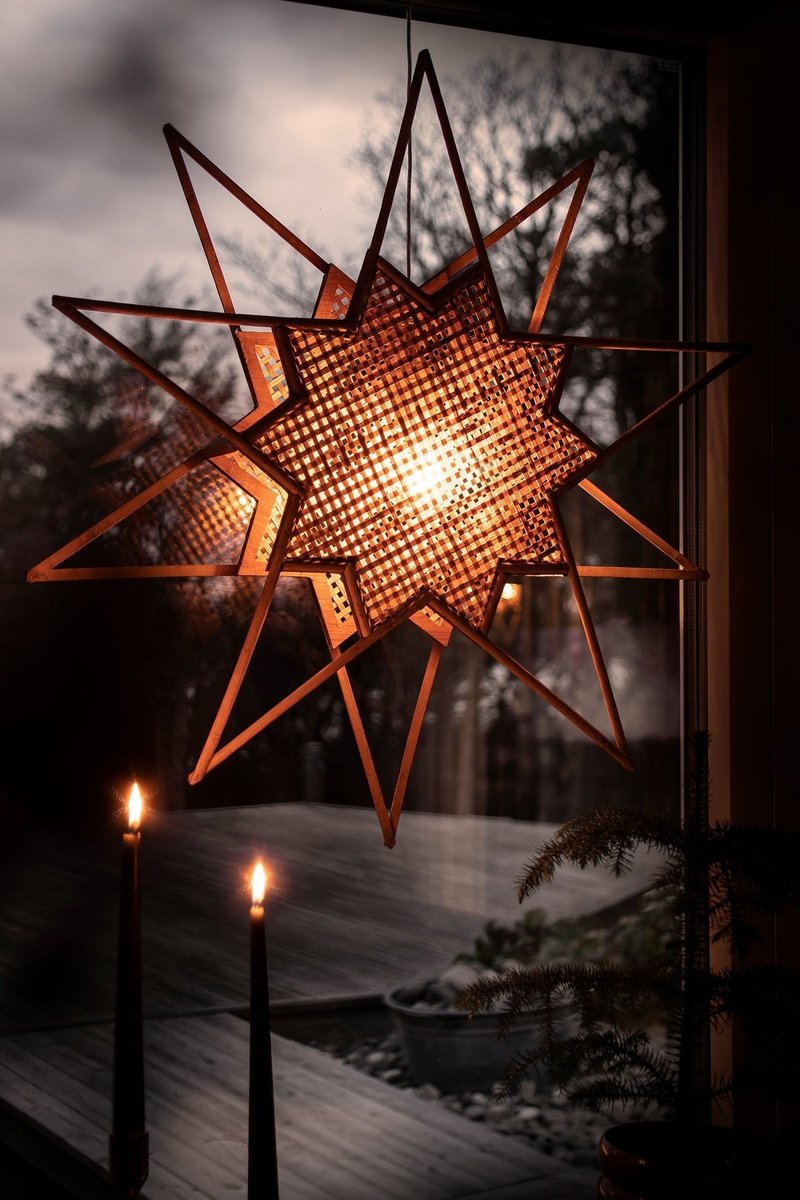 Karin adventsstjerne 70 cm - Brun-Julebelysning adventstjerne-Globen Lighting-174606-Lightup.no