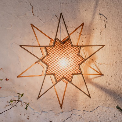 Karin adventsstjerne 70 cm - Natur-Julebelysning adventstjerne-Globen Lighting-174620-Lightup.no