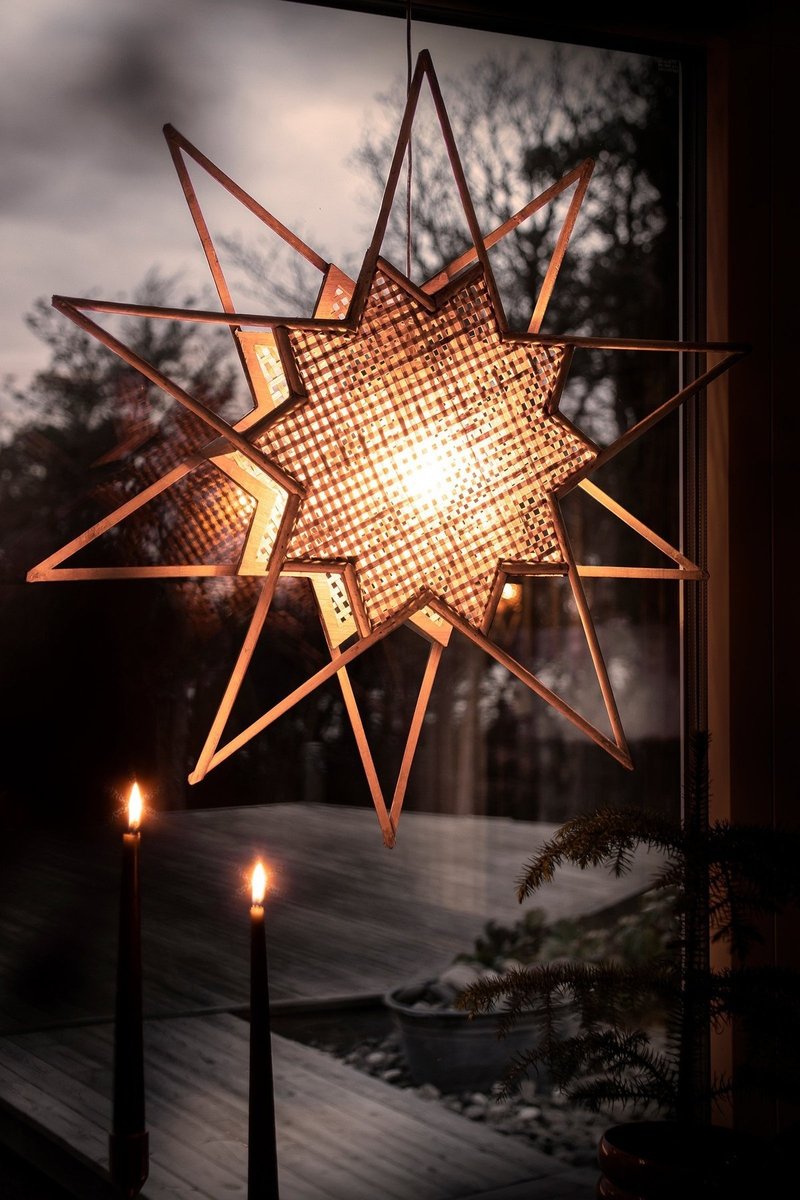 Karin adventsstjerne 70 cm - Natur-Julebelysning adventstjerne-Globen Lighting-174620-Lightup.no