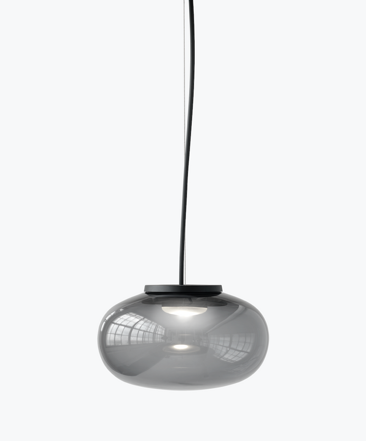 Karl-Johan takpendel - Small - Smoked Glass-Takpendler-New Works-Grå-Nes__20331-Lightup.no