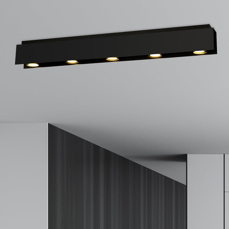 Kenno taklampe 5 lys - Svart-Taklamper-Emibig-1141/5-Lightup.no