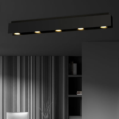 Kenno taklampe 5 lys - Svart-Taklamper-Emibig-1141/5-Lightup.no