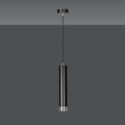 Kibo takpendel 1 lys - Svart/Krom-Takpendler-Emibig-643/1-Lightup.no