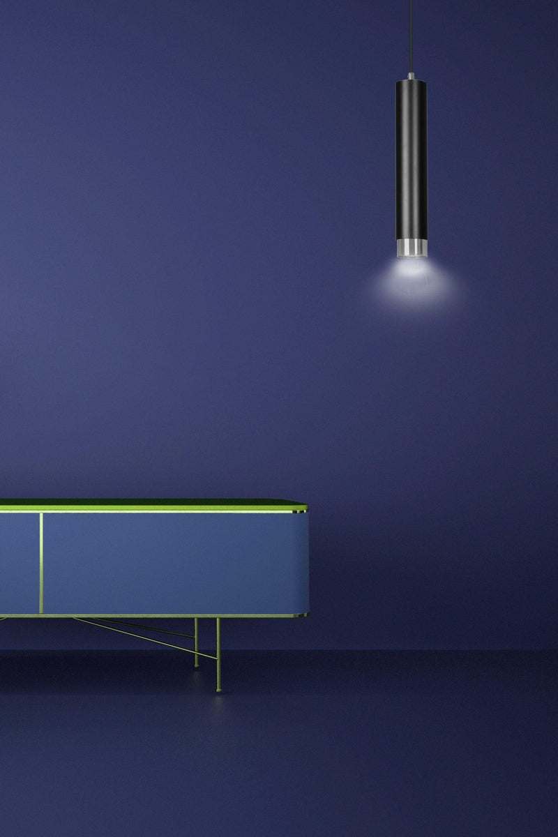 Kibo takpendel 1 lys - Svart/Krom-Takpendler-Emibig-643/1-Lightup.no