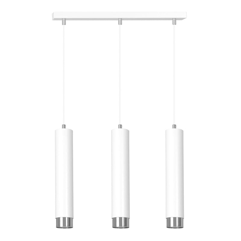 Kibo takpendel 3 lys - Hvit/Krom-Takpendler-Emibig-641/3-Lightup.no
