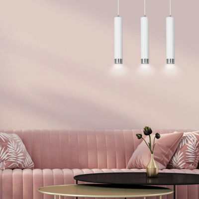 Kibo takpendel 3 lys - Hvit/Krom-Takpendler-Emibig-641/3-Lightup.no