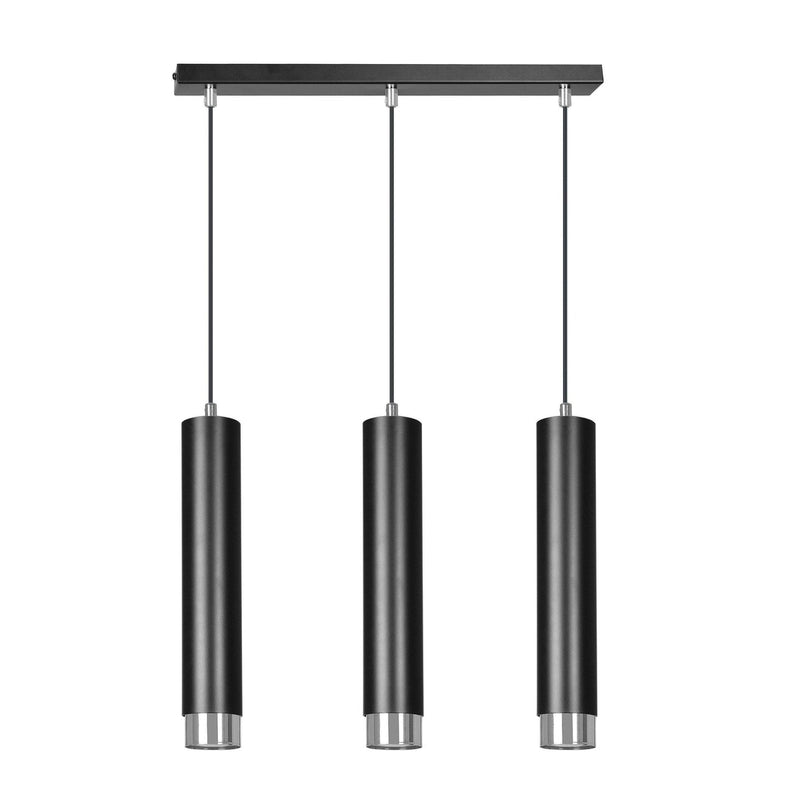 Kibo takpendel 3 lys - Svart/Krom-Takpendler-Emibig-643/3-Lightup.no
