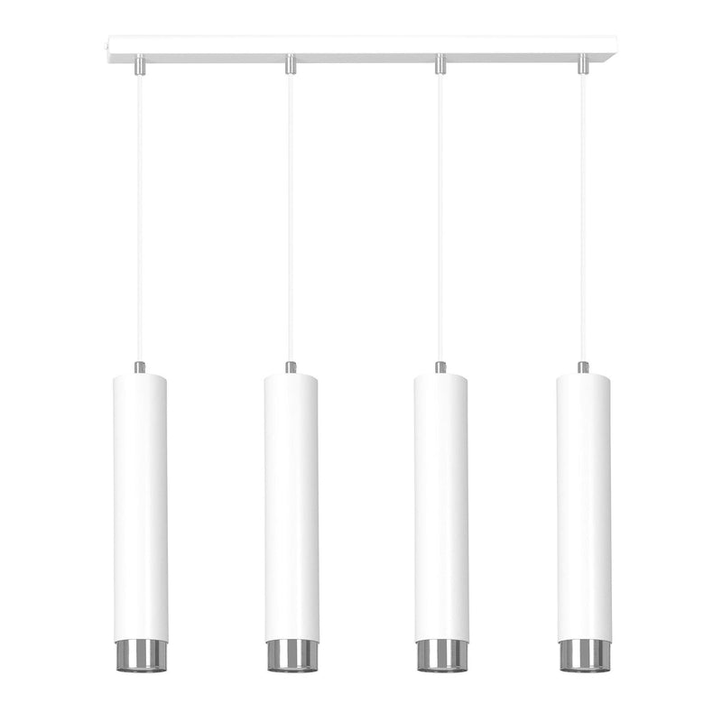 Kibo takpendel 4 lys - Hvit/Krom-Takpendler-Emibig-641/4-Lightup.no