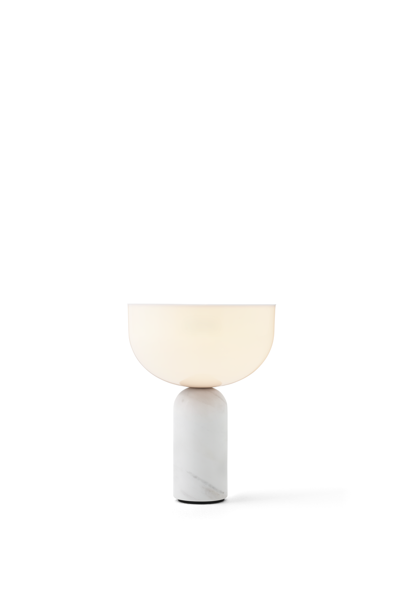 Kizu Portable bordlampe - Hvit marmor-Bordlamper-New Works-Hvit-Nes__21710-Lightup.no