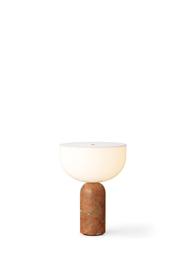 Kizu Portable bordlampe - Rustfarget Marmor-Bordlamper-New Works-Brun-Nes__21713-Lightup.no