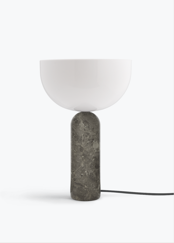 Kizu bordlampe - Gris du Marais Marble - L-Bordlamper-New Works-Grå-Nes__20412-Lightup.no