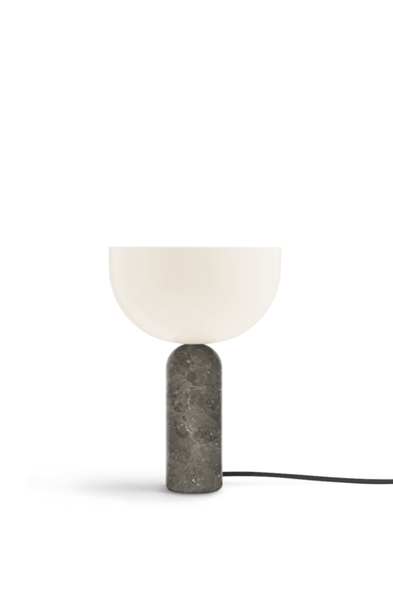 Kizu bordlampe small 35 cm-Bordlamper-New Works-Marmor / hvit-Nes__20422-Lightup.no