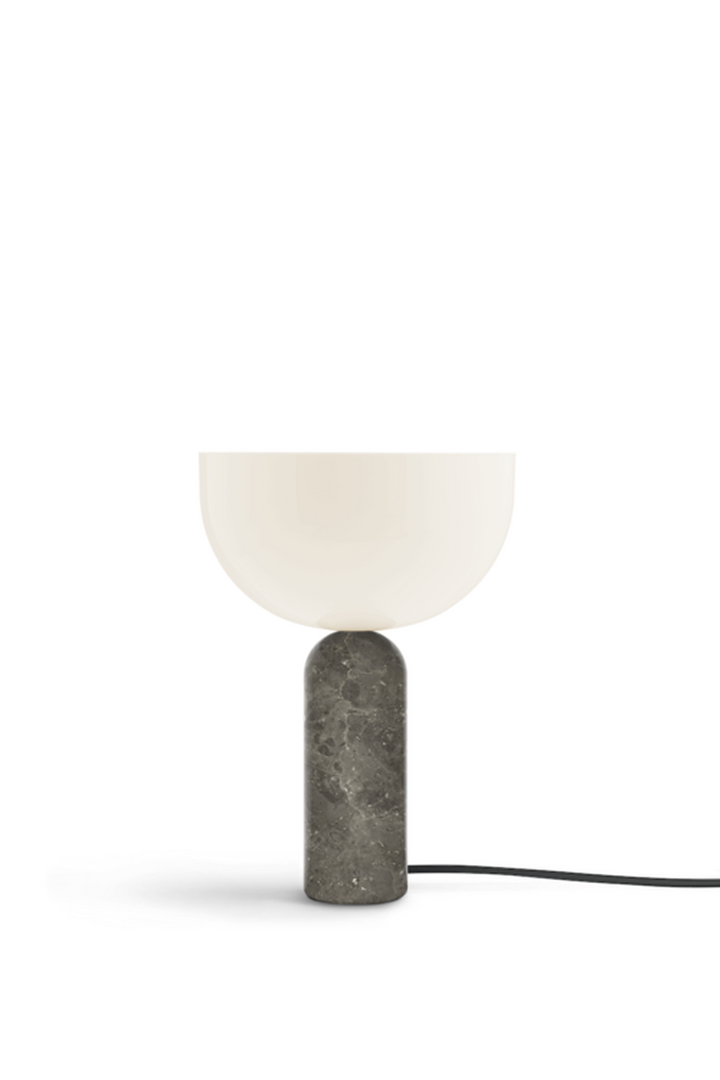 Kizu bordlampe small 35 cm-Bordlamper-New Works-Marmor / hvit-Nes__20422-Lightup.no
