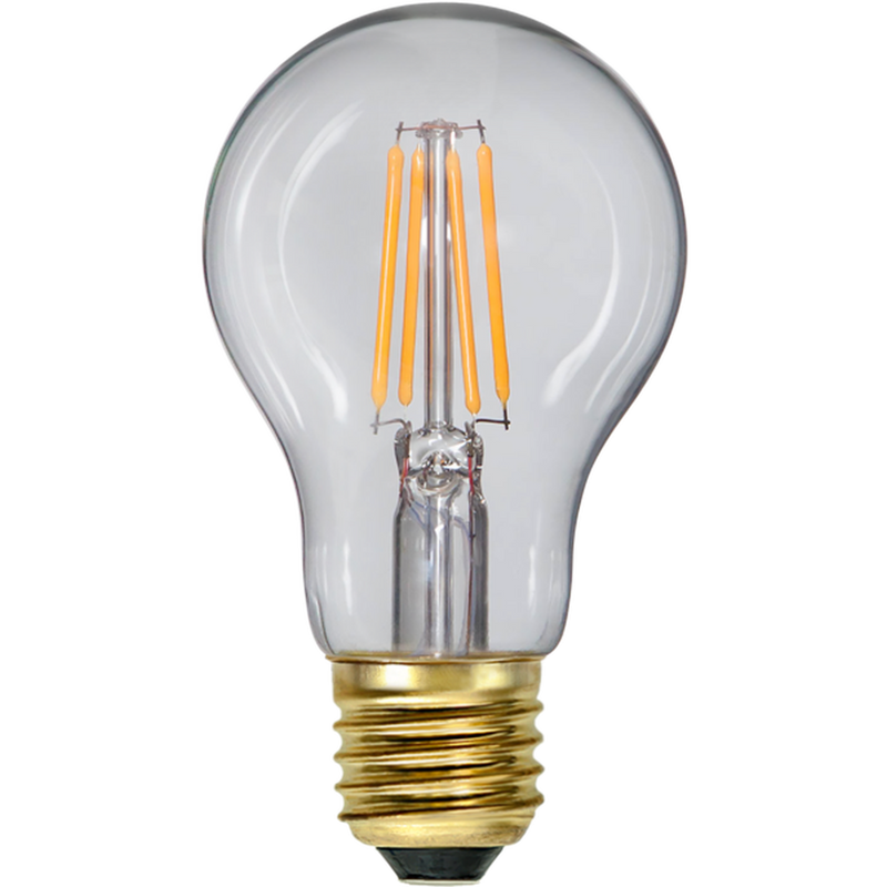 Klar Glob LED Filament 2100K 60mm - 4W - dimbar-LED-pære E27 sokkel-Star Trading-353-22-1-Lightup.no
