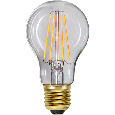 Klar Glob LED Filament 2100K 60mm - 7W - dimbar-LED-pære E27 sokkel-Star Trading-353-23-1-Lightup.no