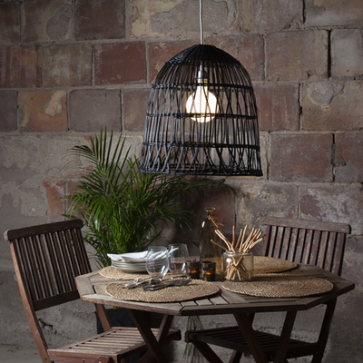Knute utendørs lampeskjerm 48 cm IP44 - Svart-Utebelysning Hagebelysning-Star Trading-092-00-Lightup.no