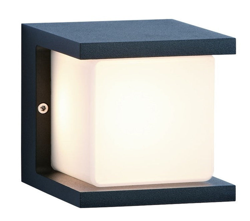 Kocka 11 vegglampe utendørs 10W 3000K IP54 Dimbar - Antrasitt grå-Utebelysning vegg veggskjold-NorDesign-518601120-Lightup.no