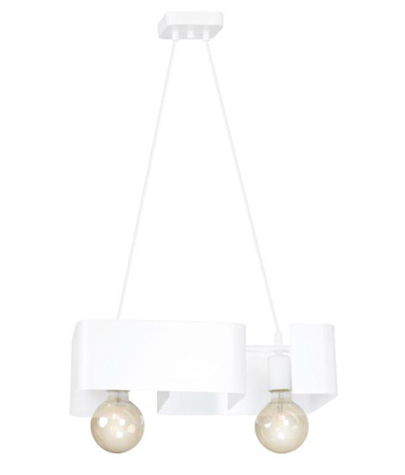 Koma takpendel 2 lys - Hvit-Takpendler-Emibig-631/2-Lightup.no
