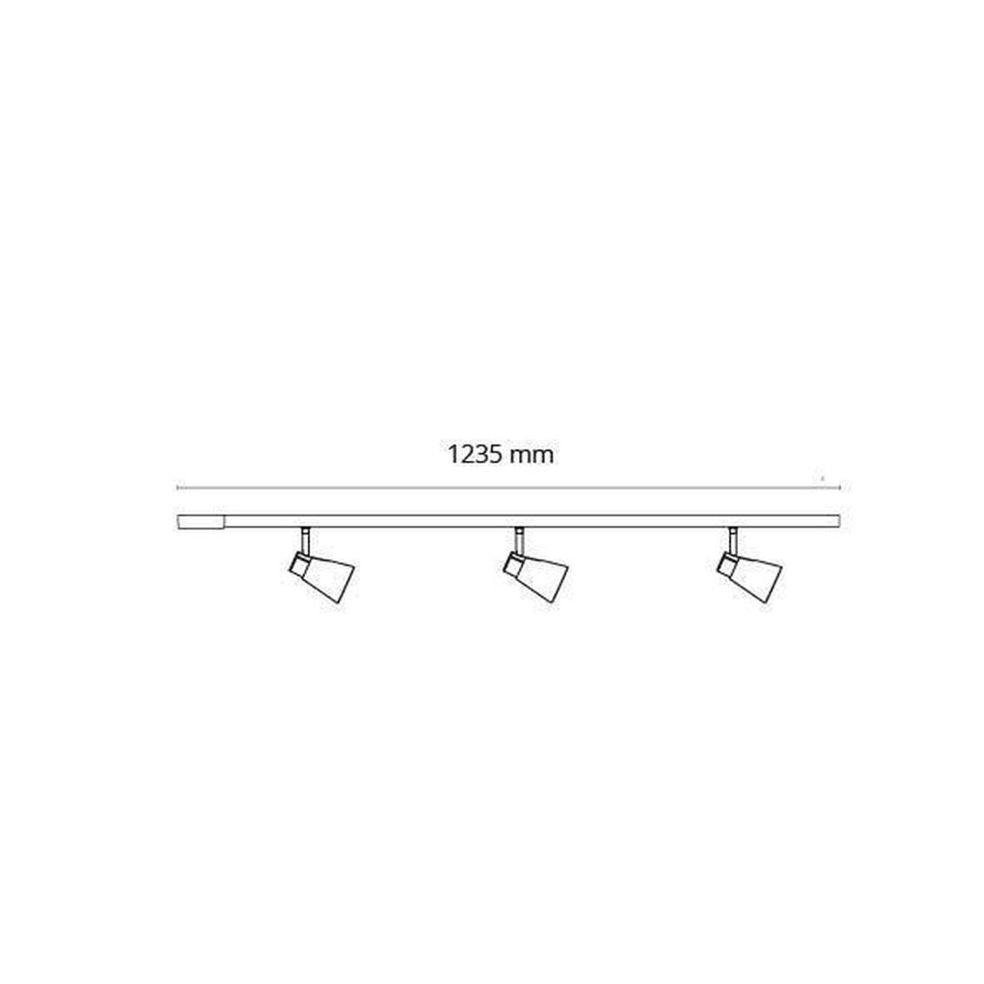 Komplett 1,2m Zip Zoom 3x6W dimtowarm m/endetilkobling - matthvit-Zip spotskinne-Sg Armaturen As-Hvit-3200988-1-Lightup.no