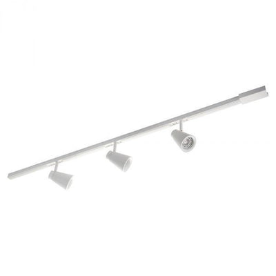 Komplett 1,2m Zip Zoom 3x6W dimtowarm m/endetilkobling - matthvit-Zip spotskinne-Sg Armaturen As-3200988*1-Lightup.no