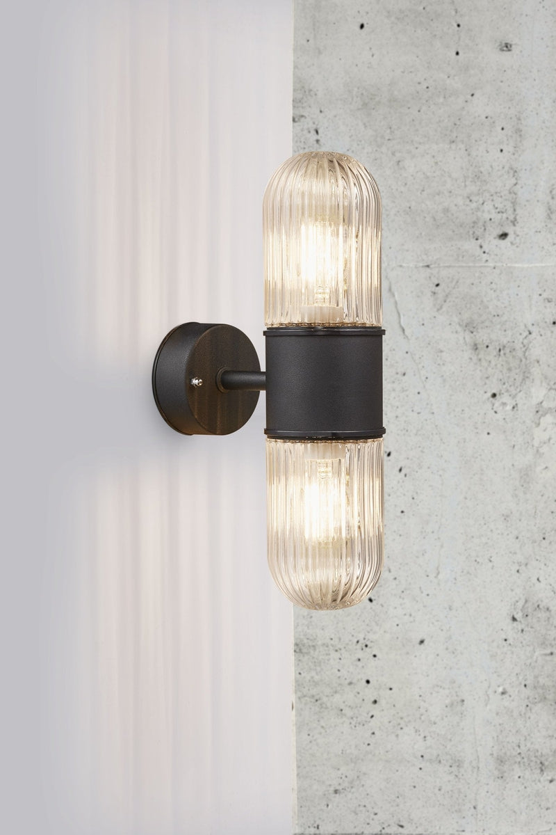 Konyo vegglame utendørs IP54 - Svart-Utebelysning vegg klassisk-Nordlux-Svart-2115301003-Lightup.no