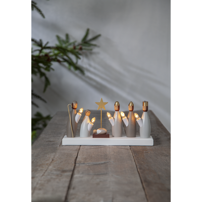 Krybbe adventsstake-Julebelysning adventsstake-Star Trading-652-85-Lightup.no