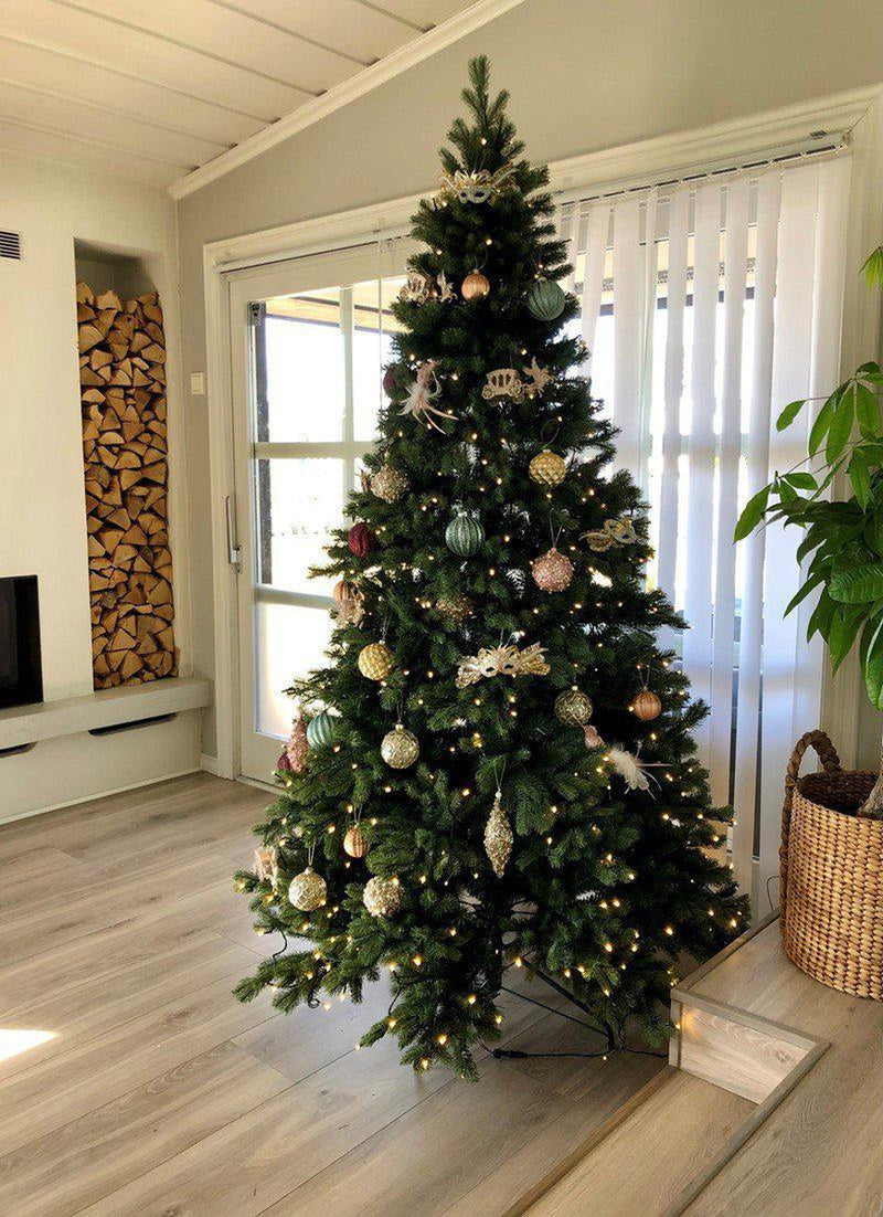 Kunstig juletre 240 cm 40% PE og 60% PVC 600 LED varmhvit-Julebelysning kunstig juletre-Trend Collection-TC-7013-240-Lightup.no