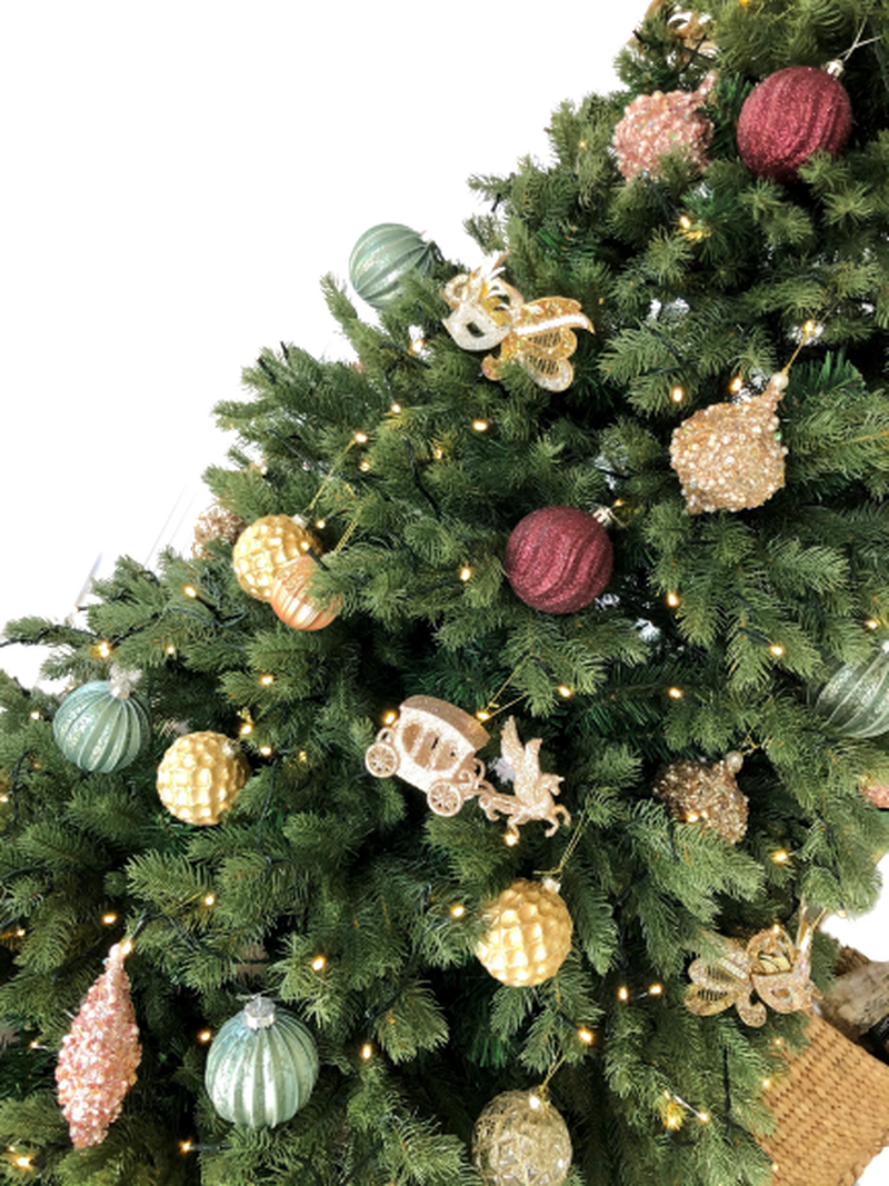 Kunstig juletre 240 cm 40% PE og 60% PVC 600 LED varmhvit-Julebelysning kunstig juletre-Trend Collection-TC-7013-240-Lightup.no