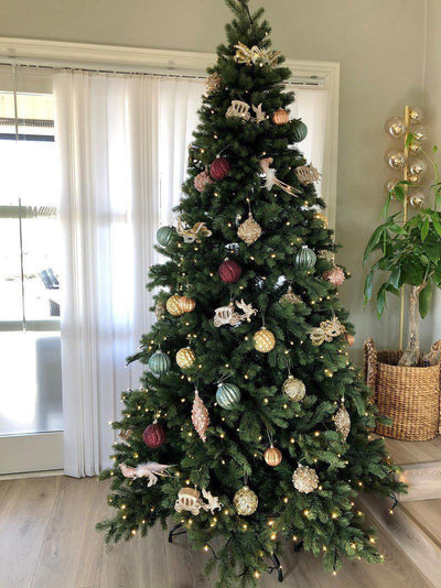 Kunstig juletre 240 cm 40% PE og 60% PVC 600 LED varmhvit-Julebelysning kunstig juletre-Trend Collection-TC-7013-240-Lightup.no
