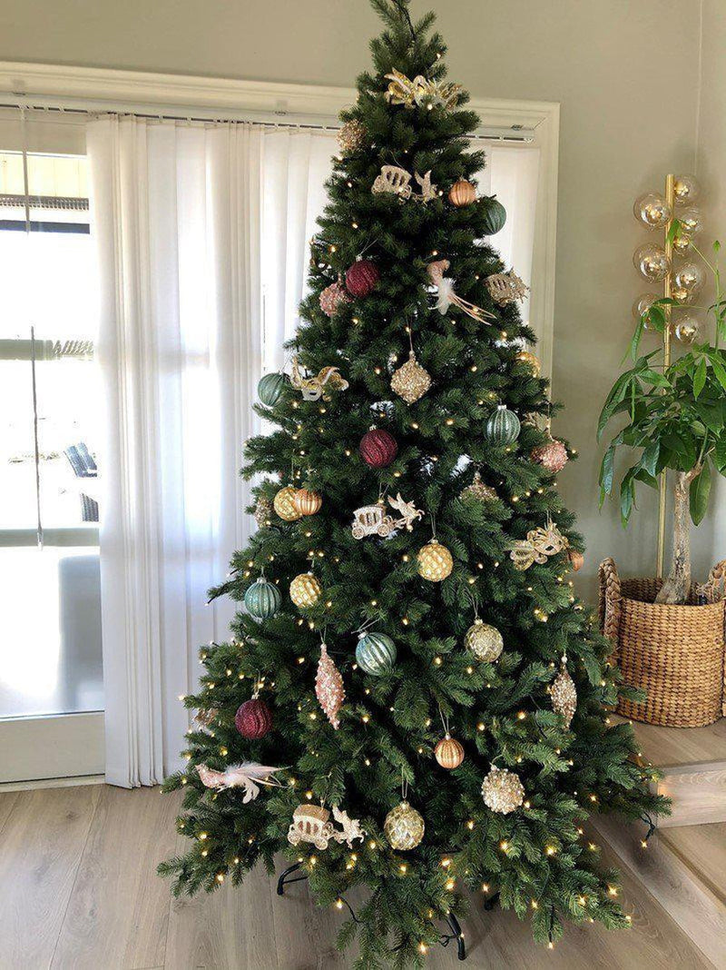 Kunstig juletre 240 cm 40% PE og 60% PVC 600 LED varmhvit-Julebelysning kunstig juletre-Trend Collection-TC-7013-240-Lightup.no