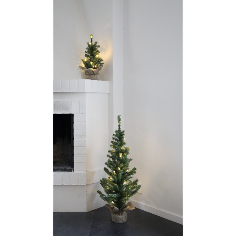 Kunstig juletre 90 cm 50 lys med striesekk for innendørsbruk-Julebelysning kunstig juletre-Star Trading-600-41-Lightup.no