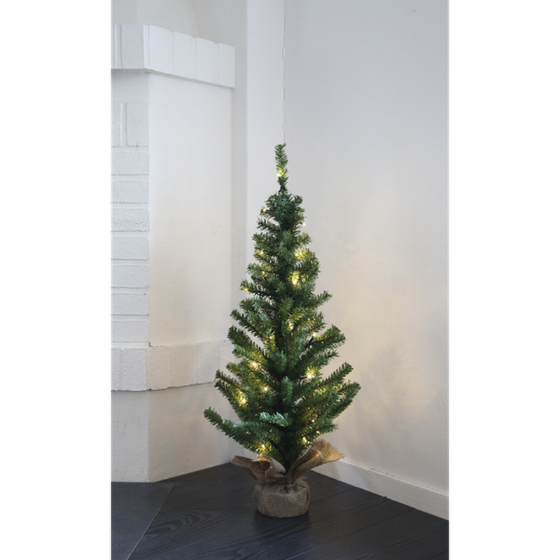 Kunstig juletre 90 cm 50 lys med striesekk for innendørsbruk-Julebelysning kunstig juletre-Star Trading-600-41-Lightup.no