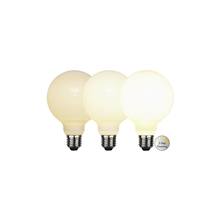 LED E27 3 steg dim 95 - Opal-LED-pære E27 sokkel-Star Trading-Opal-375-86-Lightup.no