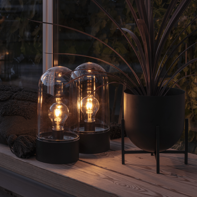 LED lykt - inne/utelys-Utebelysning Hagebelysning-Konstsmide-1895-000-Lightup.no
