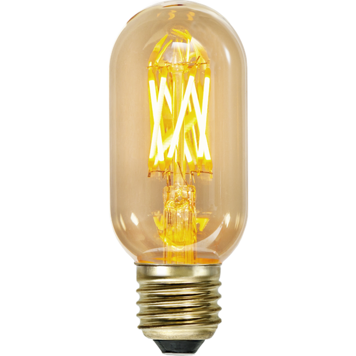 LED-pære 3,7W dimbar, Vintage Gold 45mm E27-LED-pære E27 sokkel-Star Trading-Amber-354-60-Lightup.no
