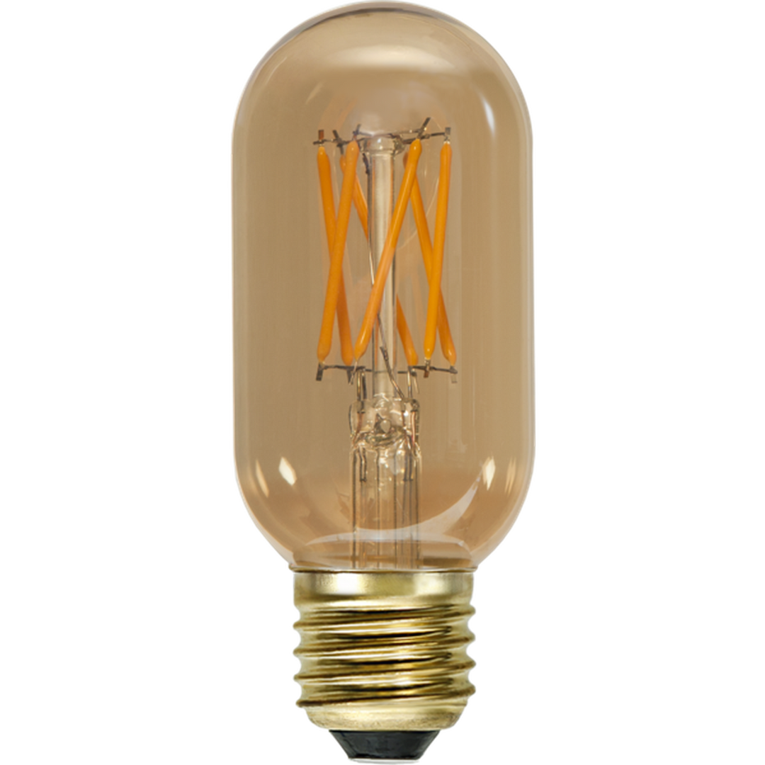 LED-pære 3,7W dimbar, Vintage Gold 45mm E27-LED-pære E27 sokkel-Star Trading-354-60-Lightup.no