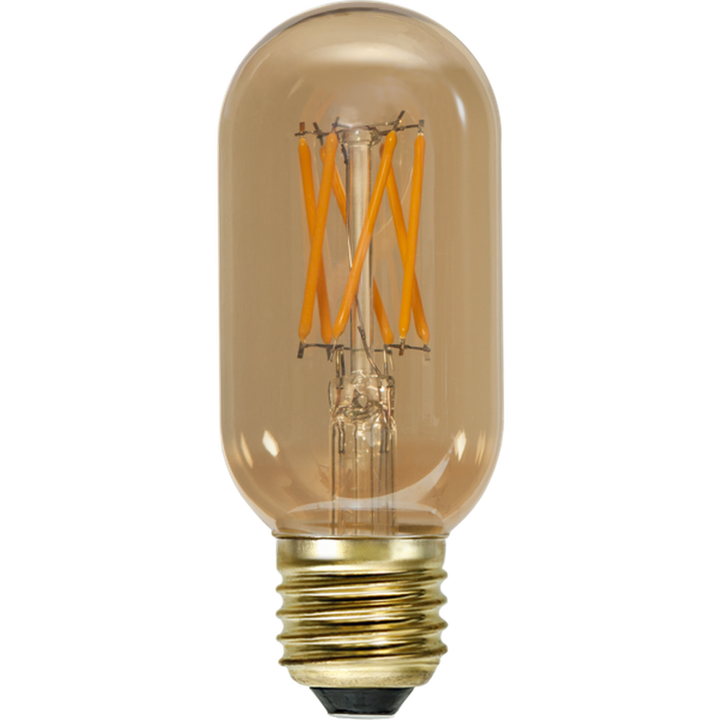 LED-pære 3,7W dimbar, Vintage Gold 45mm E27-LED-pære E27 sokkel-Star Trading-Amber-354-60-Lightup.no