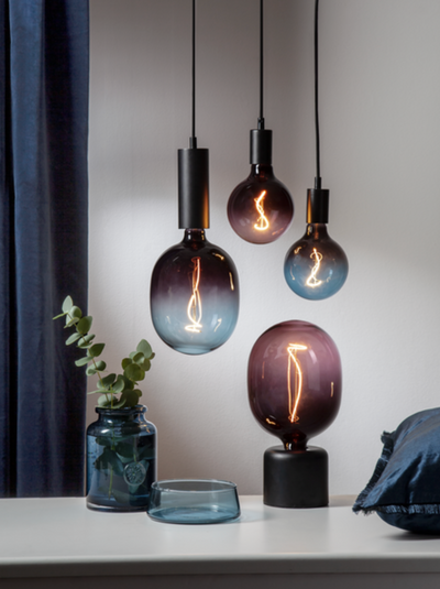 LED-pære E27 (4W), dimbar, blå-LED-pære E27 sokkel-Star Trading-366-55-1-Lightup.no