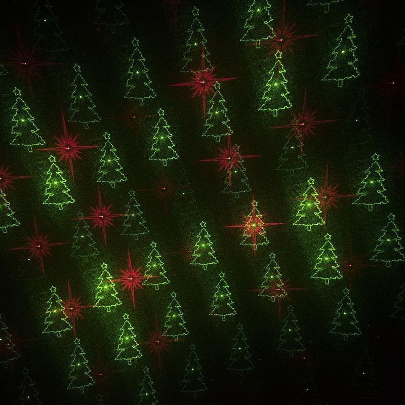 Laserlampe rød og grønn med julemotiv IP44 utendørs-Julebelysning dekor og pynt ute-Konstsmide-4531-590-Lightup.no