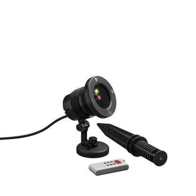 Laserlampe rød og grønn med stjerneeffekt IP44 utendørs-Julebelysning dekor og pynt ute-Konstsmide-4530-590-Lightup.no