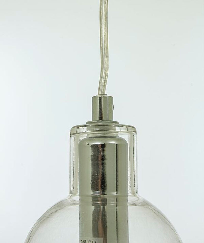 Leah vinduspendel 4 meter ledning m/stikkontakt - Krom/Klar-Takpendler-Aneta Lighting-65664-40-Lightup.no
