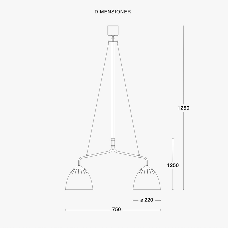 Lean takpendel - Svart/Rå messing-Takpendler-Örsjö-35372-15S-000-Lightup.no