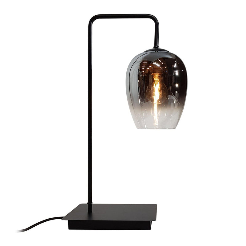 Leeds bordlampe - Svart/Røykfarget glass-Bordlamper-Design by Grönlund-2296-05-Lightup.no